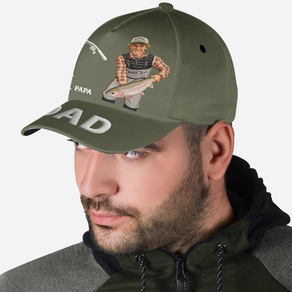 Reel Cool Dad, Papa - Personalized Fishing Classic Cap