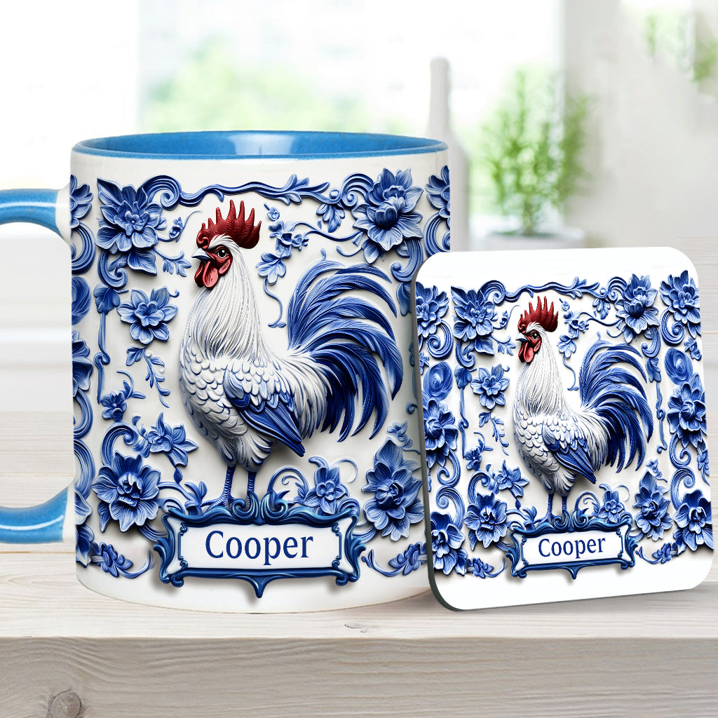 Porcelain Chicken - Personalized Chicken Accent Mug