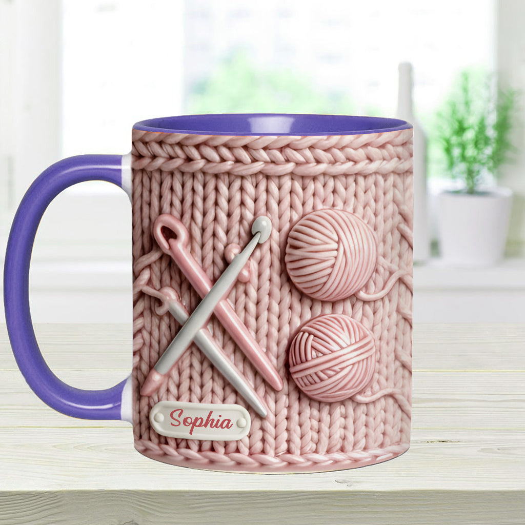 Love Crochetting - Personalized Crocheting Accent Mug