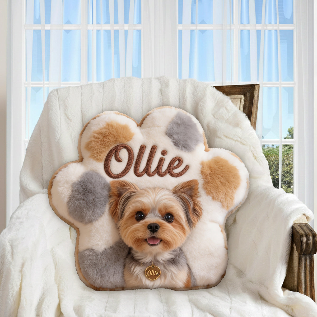 Pur Friend - Personalized Dog Premium Faux Fur Pillow