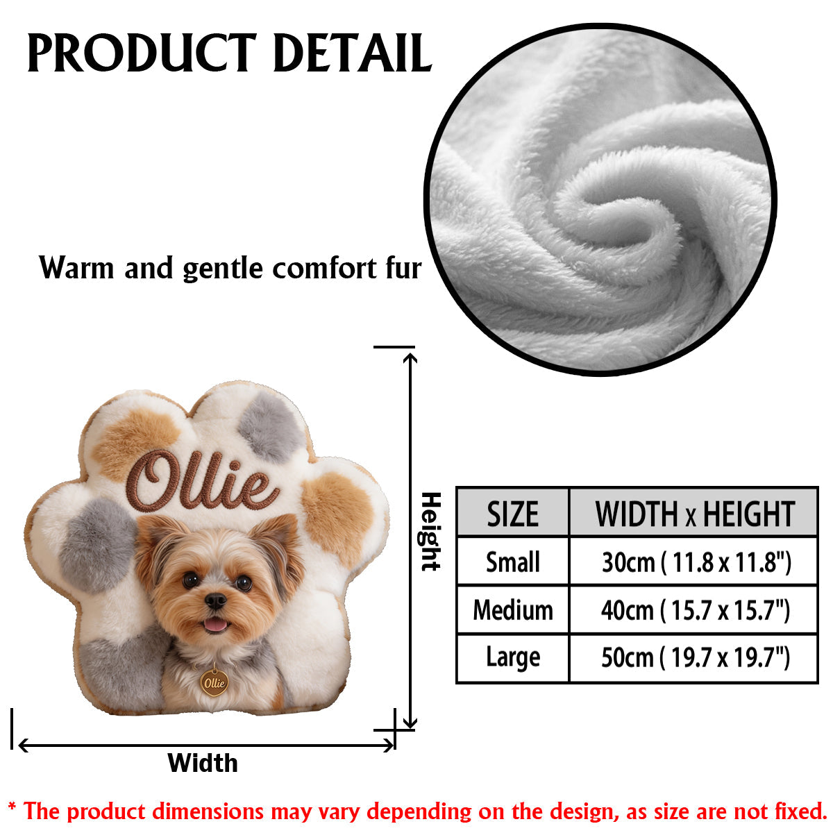 Pur Friend - Personalized Dog Premium Faux Fur Pillow