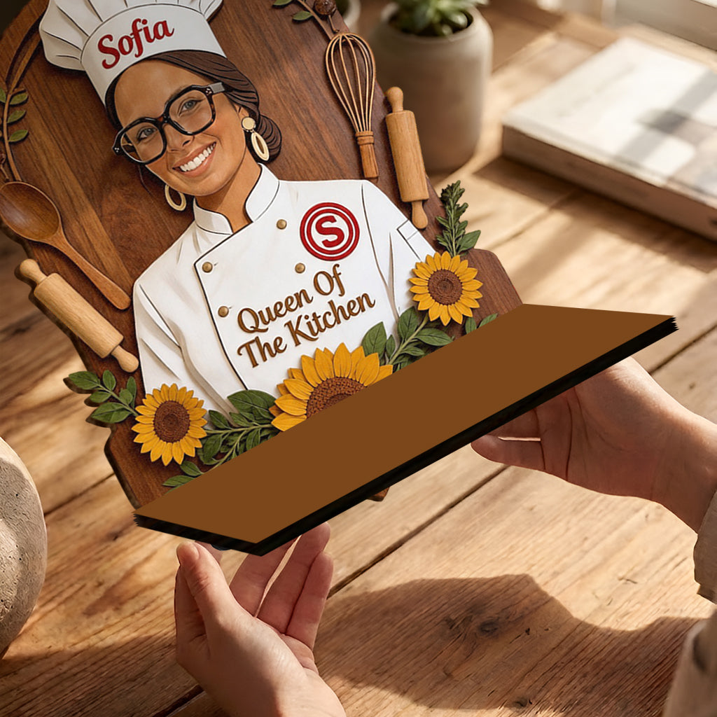 Cooking Time - Personalized Cooking Wooden Floating Shelf