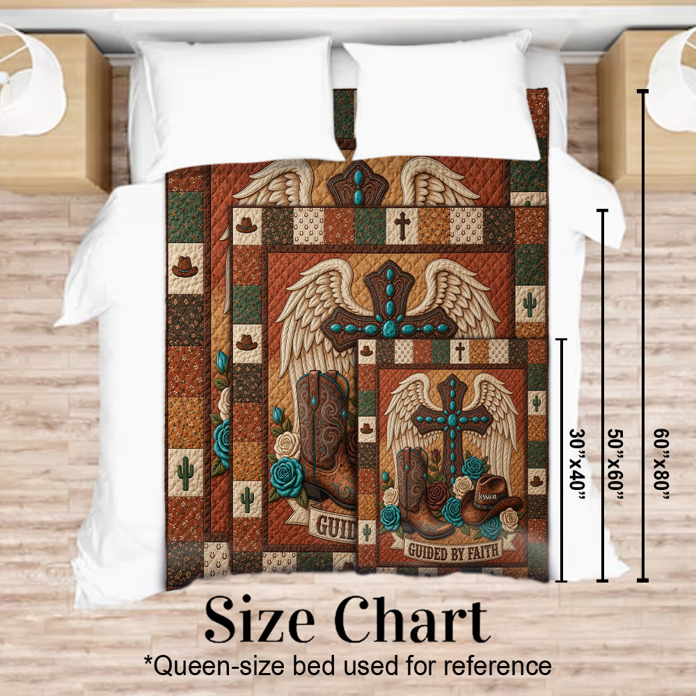Guided By Faith - Personalized Christian Blanket