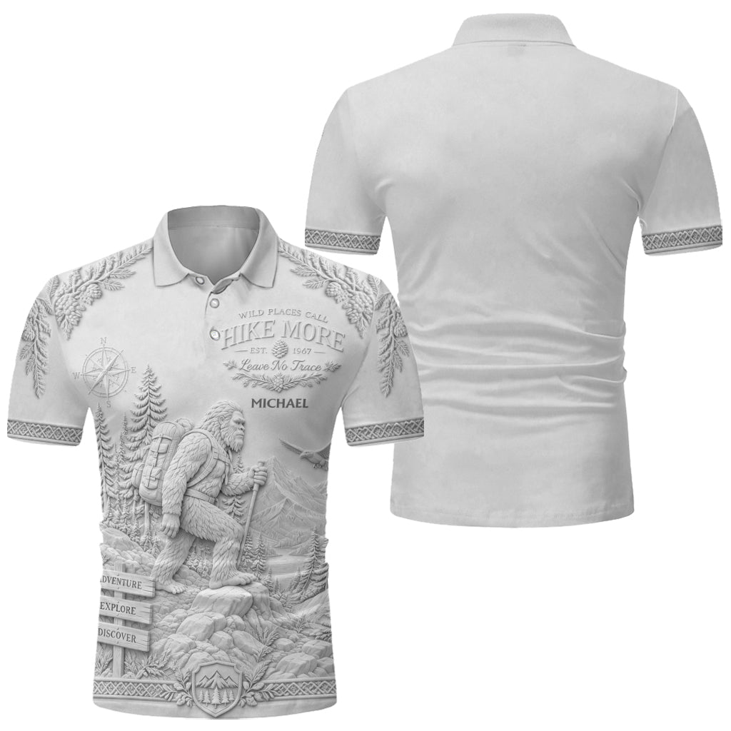 Sasquatch - Personalized Hiking Polo Shirt