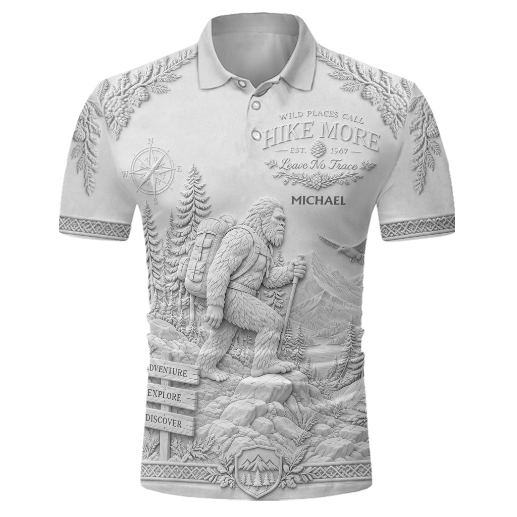 Sasquatch - Personalized Hiking Polo Shirt