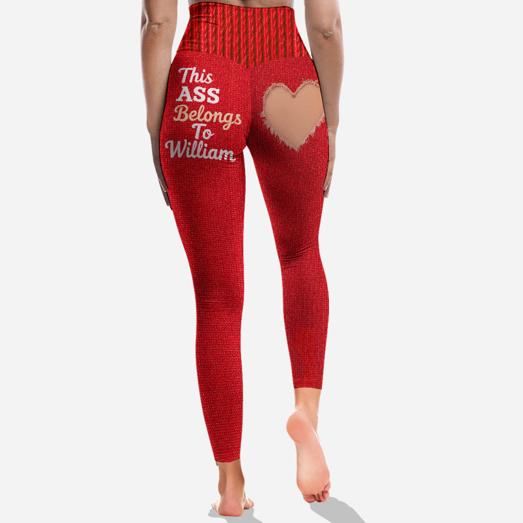 This Ass Belongs To - Personalized Couple Leggings