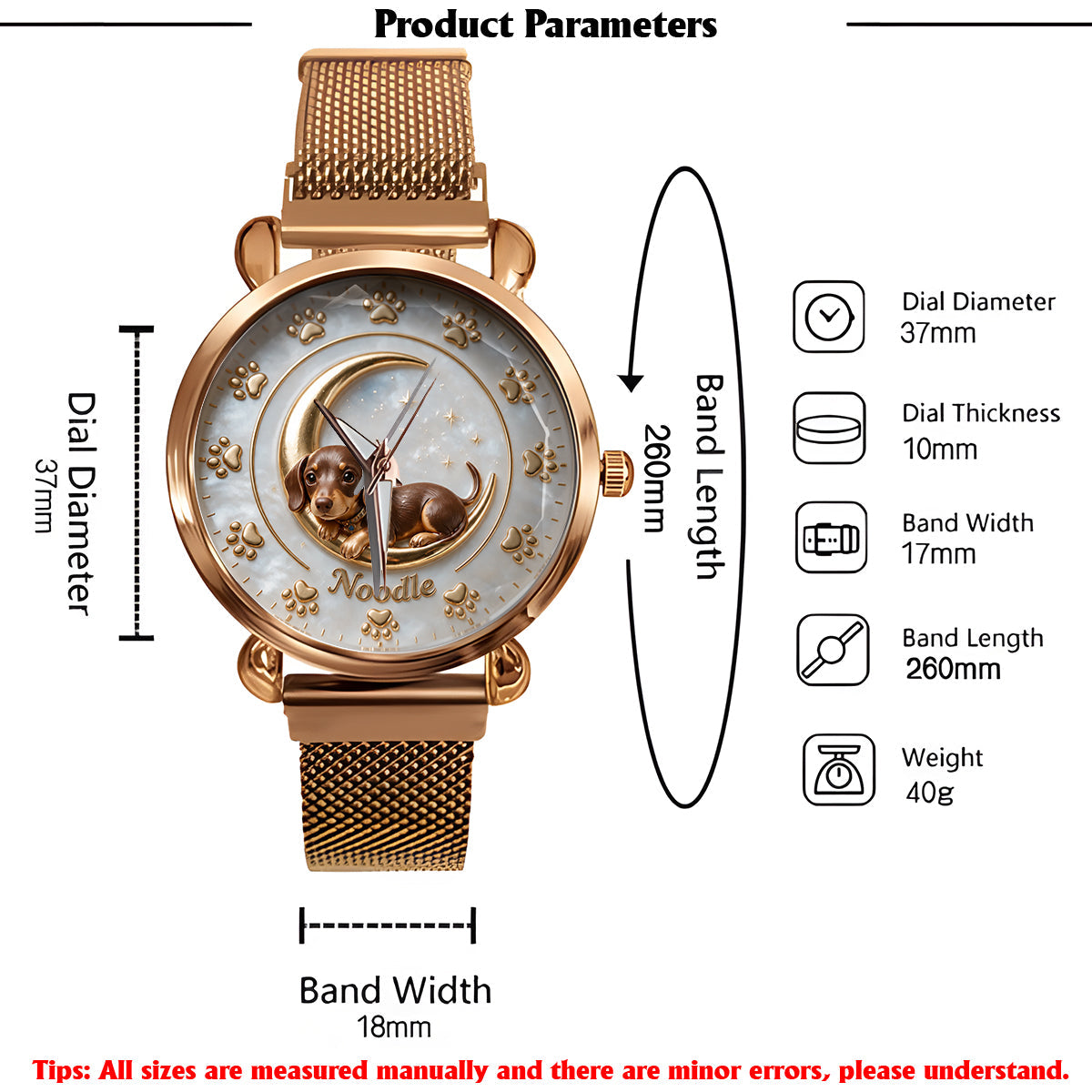 Life Is Better With My Dog - Personalized Dog Women Hand Watch