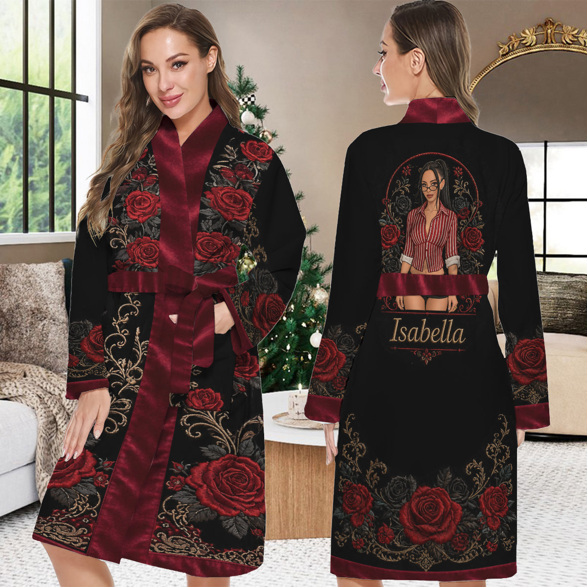 Love Myself - Personalized Self Love Pajama Kimono Robe