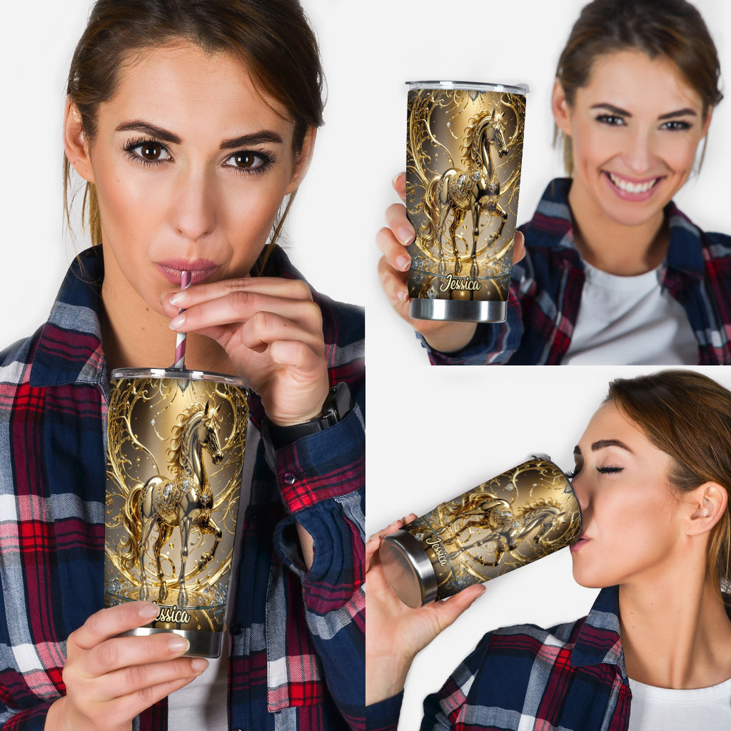 Love Horse - Personalized Horse Tumbler