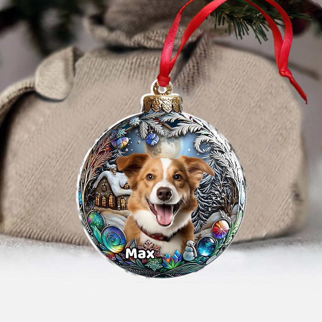 Upload Your Dog's Photo - Personalized Dog Ornament