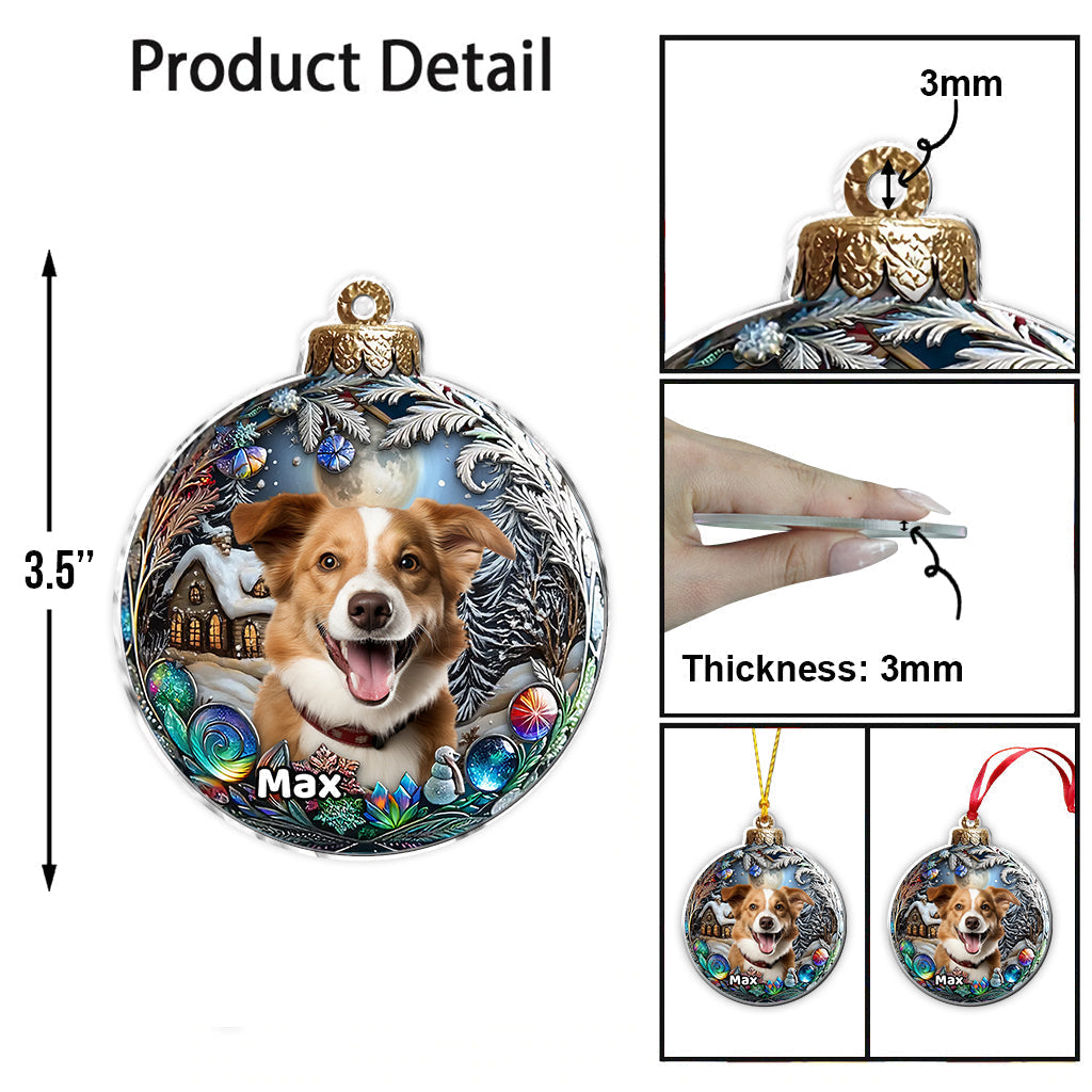 Upload Your Dog's Photo - Personalized Dog Ornament