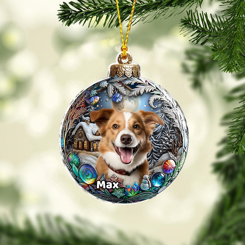 Upload Your Dog's Photo - Personalized Dog Ornament