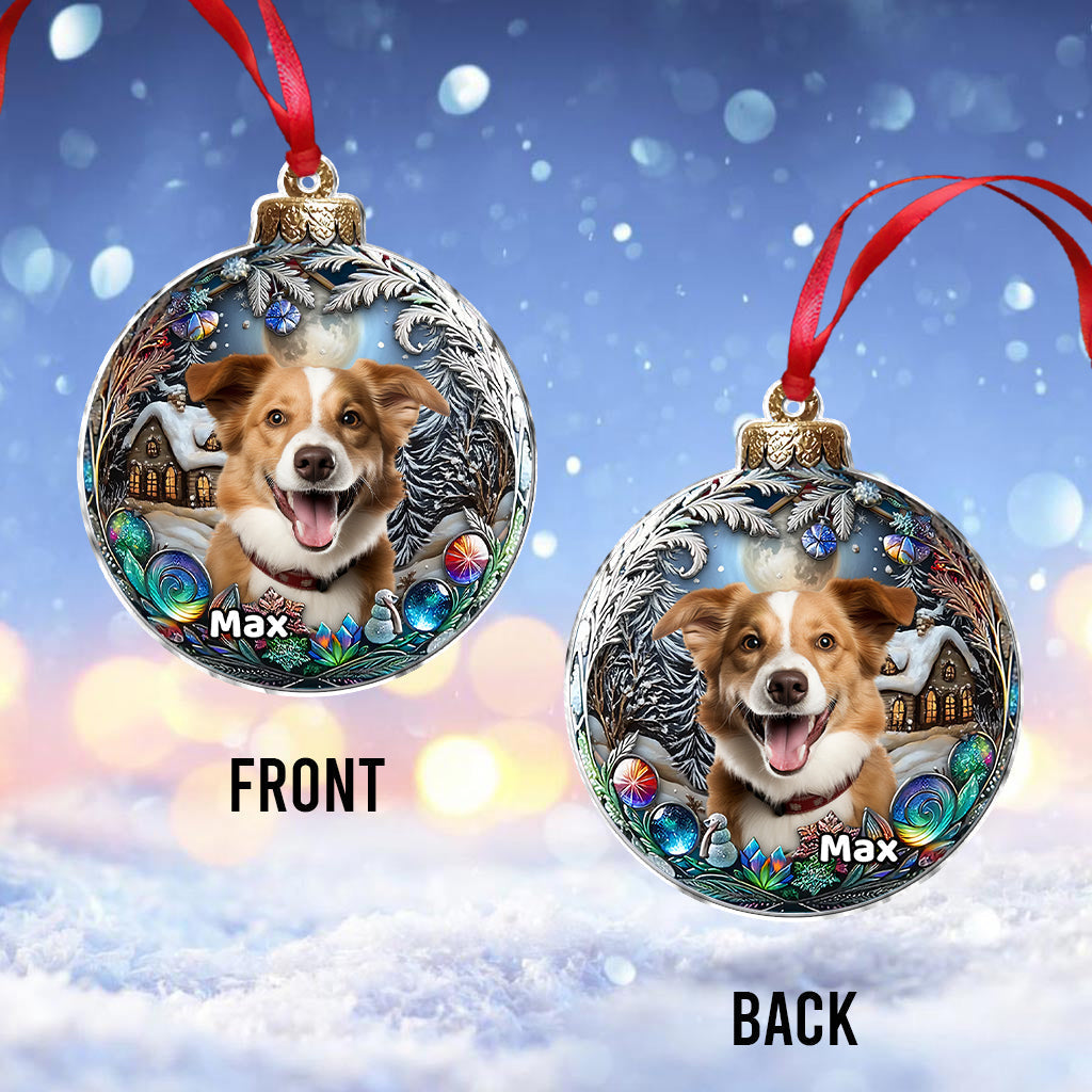 Upload Your Dog's Photo - Personalized Dog Ornament