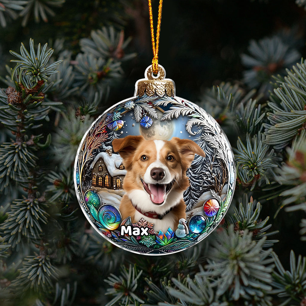 Upload Your Dog's Photo - Personalized Dog Ornament