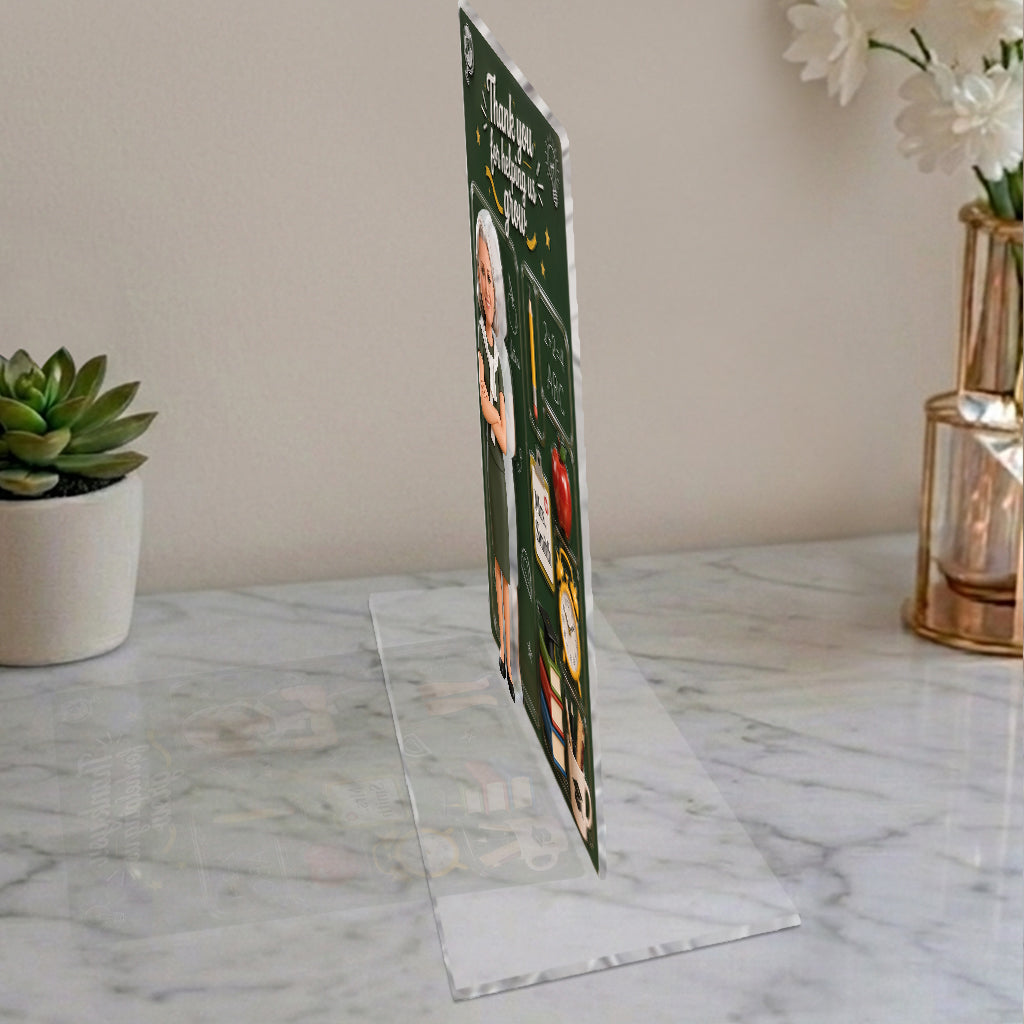 Teacher Gift, Back To School - Personalized Teacher 2-Layer Acrylic Freestanding
