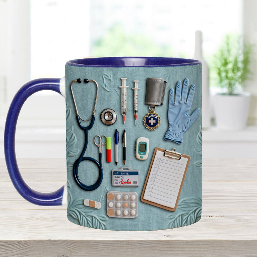 Nurse Life - Personalized Nurse Accent Mug
