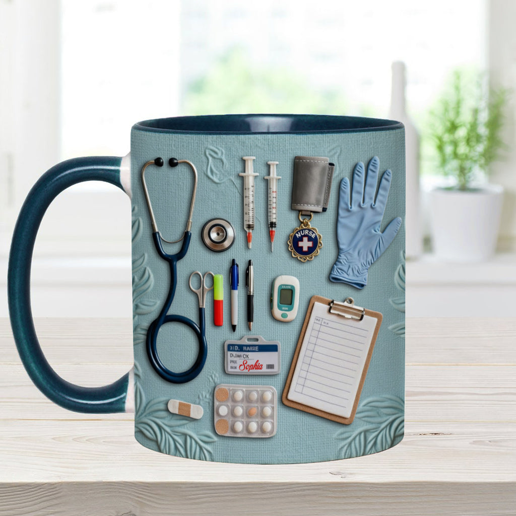 Nurse Life - Personalized Nurse Accent Mug