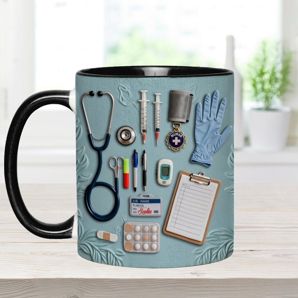Nurse Life - Personalized Nurse Accent Mug