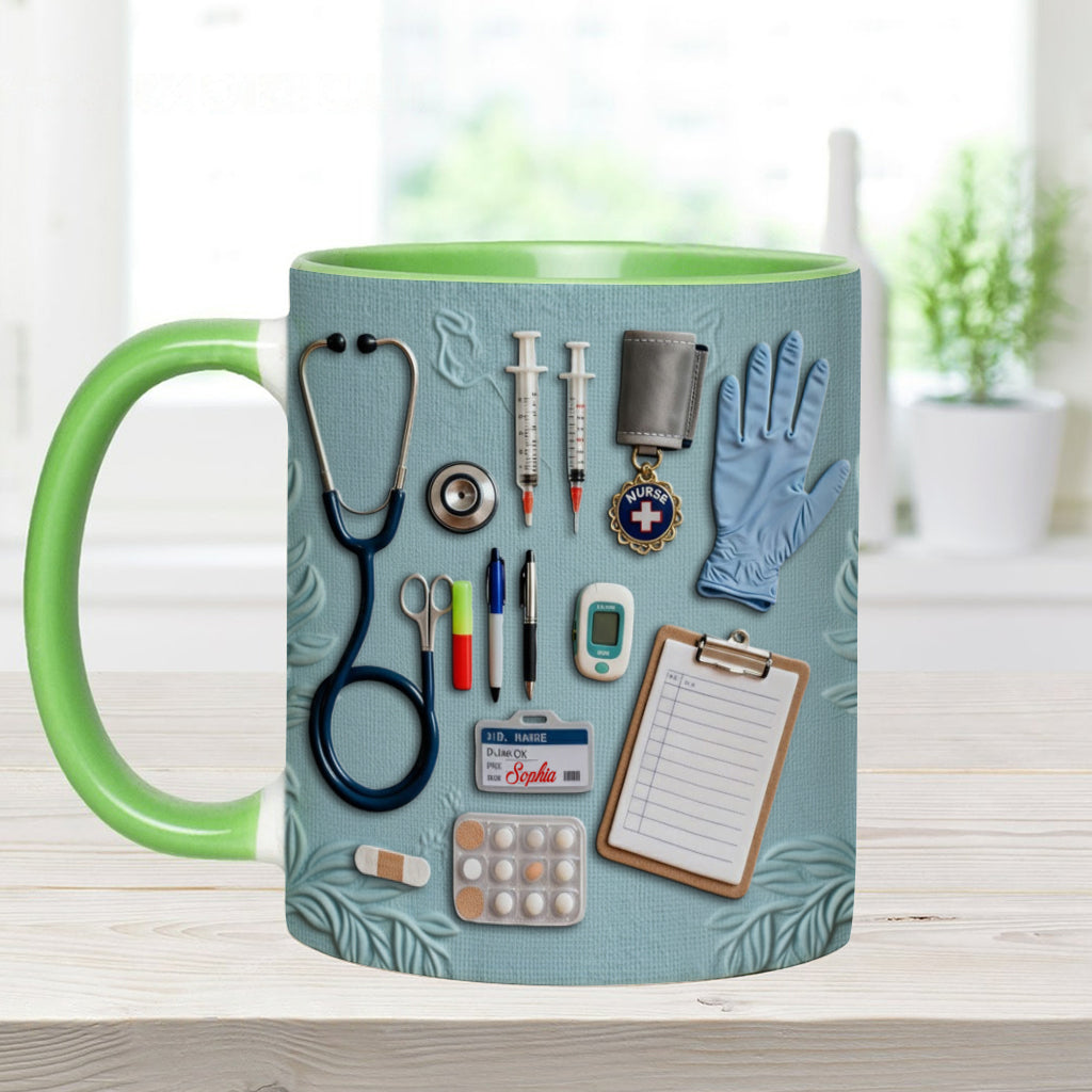 Nurse Life - Personalized Nurse Accent Mug
