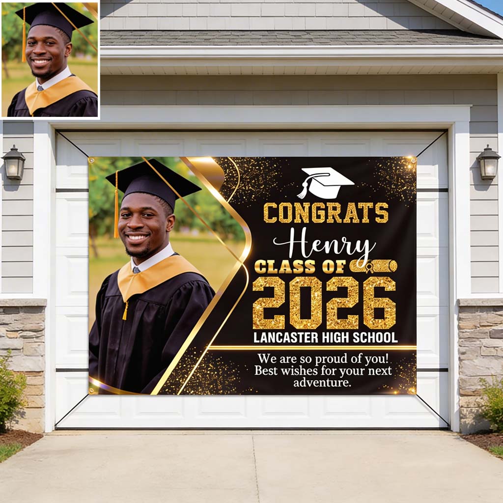 Our Pride & Joy Graduation 2026 Banner - Personalized Graduation Garage Door Banner