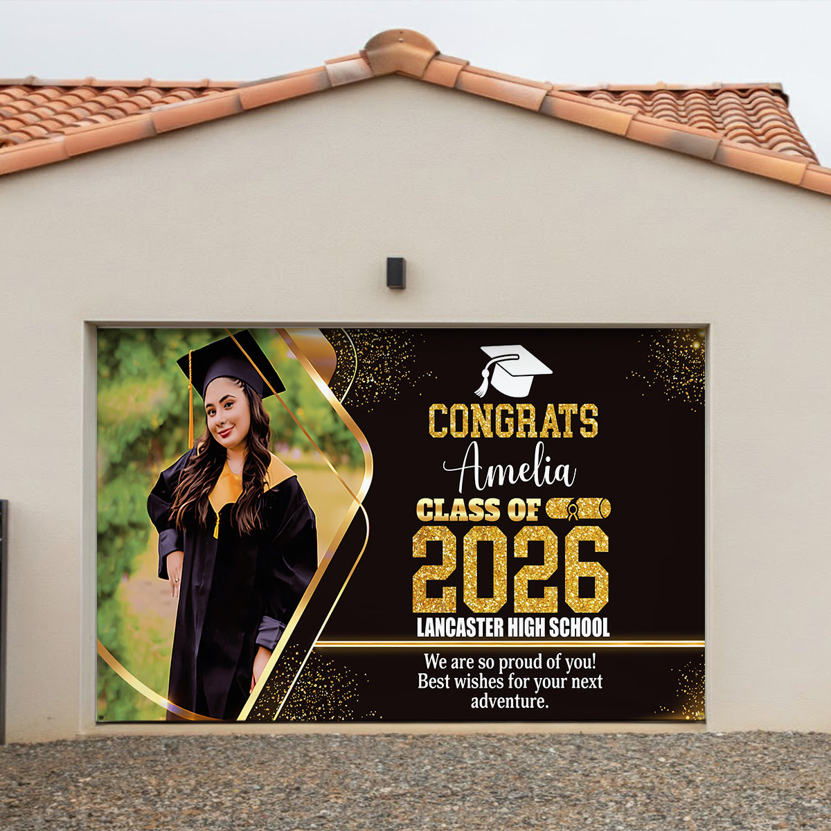 Our Pride & Joy Graduation 2026 Banner - Personalized Graduation Garage Door Banner