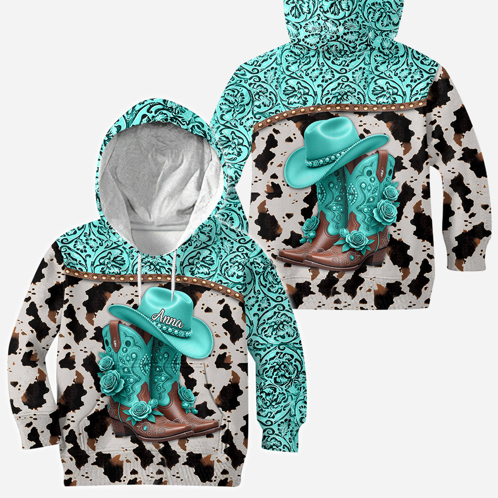 Western Cowgirl Boots - Personalized Cowgirl All Over Shirt