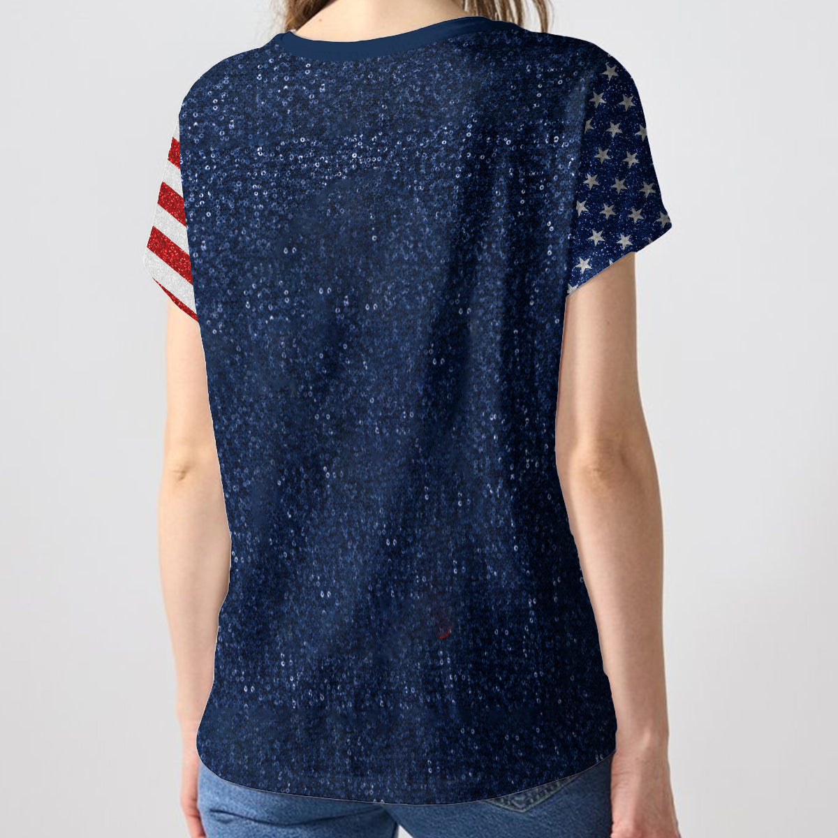 Patriotic Dog Owner - Personalized Dog Fully Printed V-Neck T-Shirt