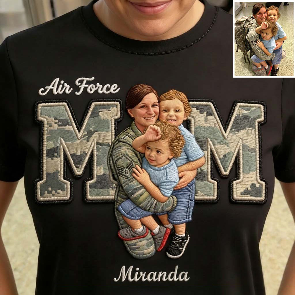 Proud Military Mom - Personalized Mother T-shirt And Hoodie