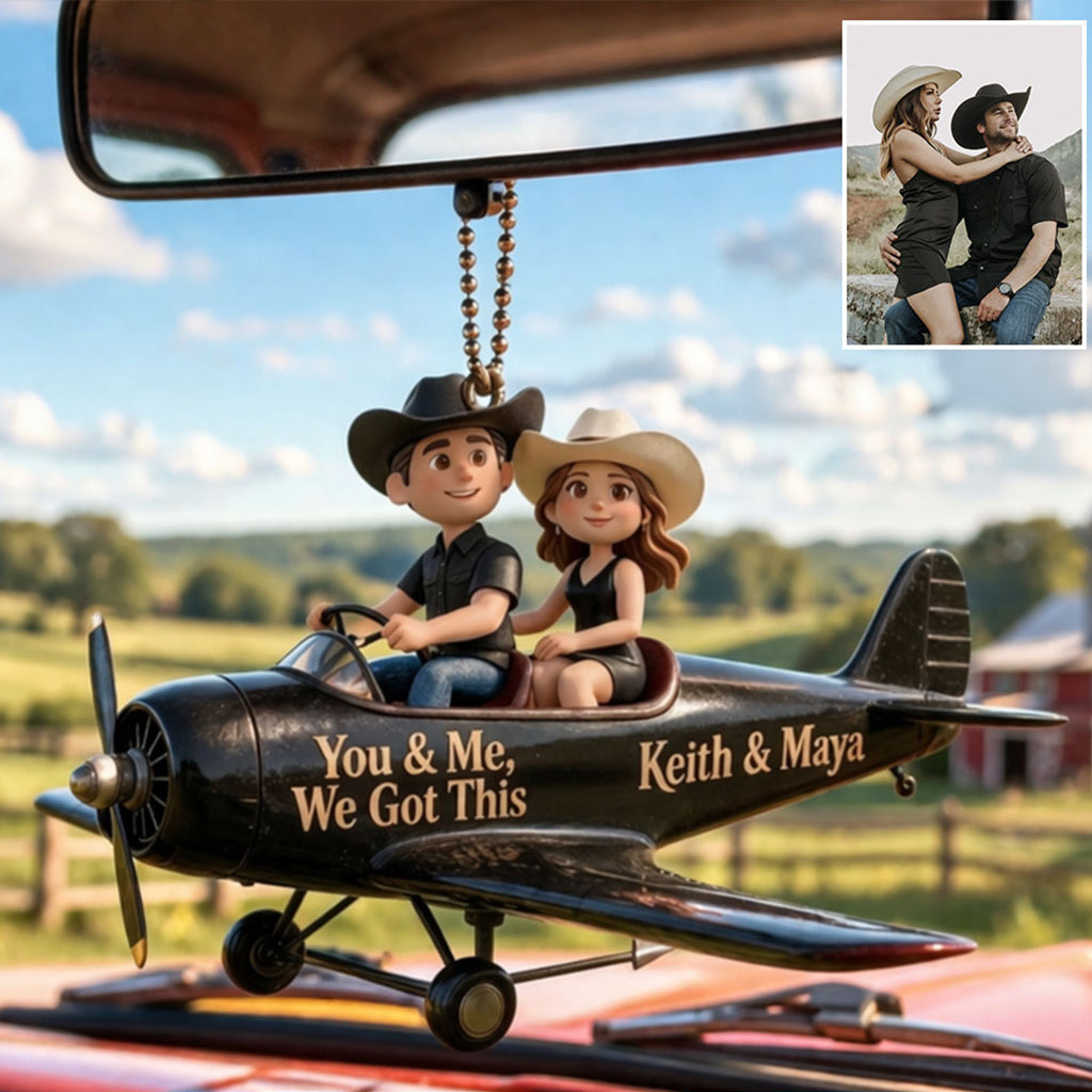 My Greatest Adventure - Personalized Couple Car Ornament