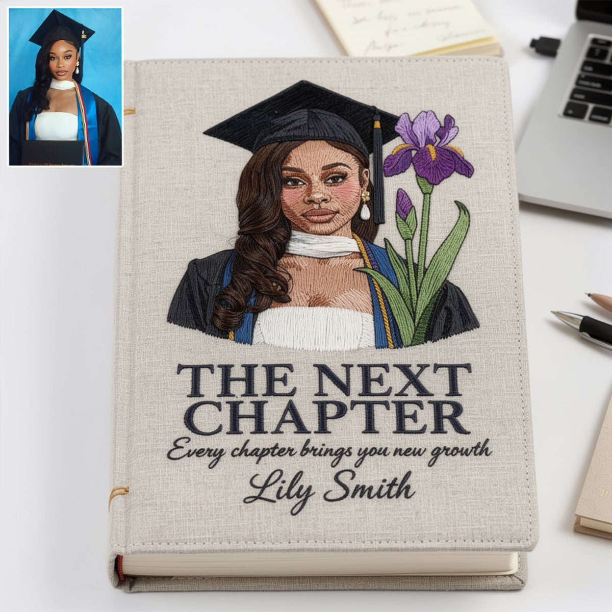 The Next Chapter Of Life - Personalized Graduation Leather Journal