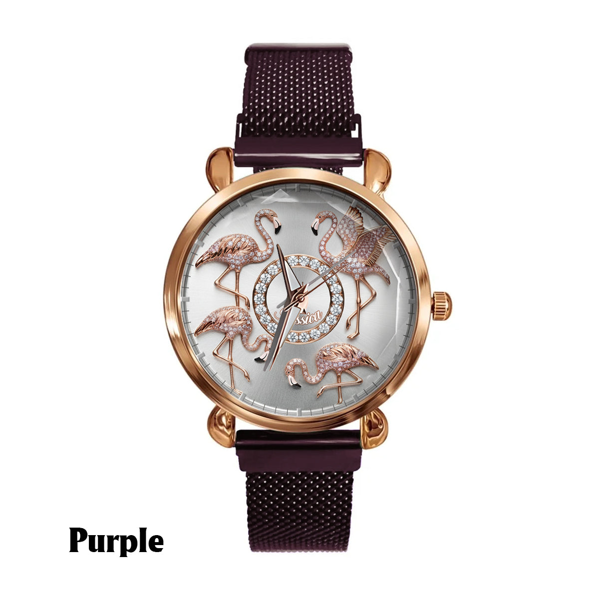 Love Flamingos - Personalized Flamingo Women Hand Watch