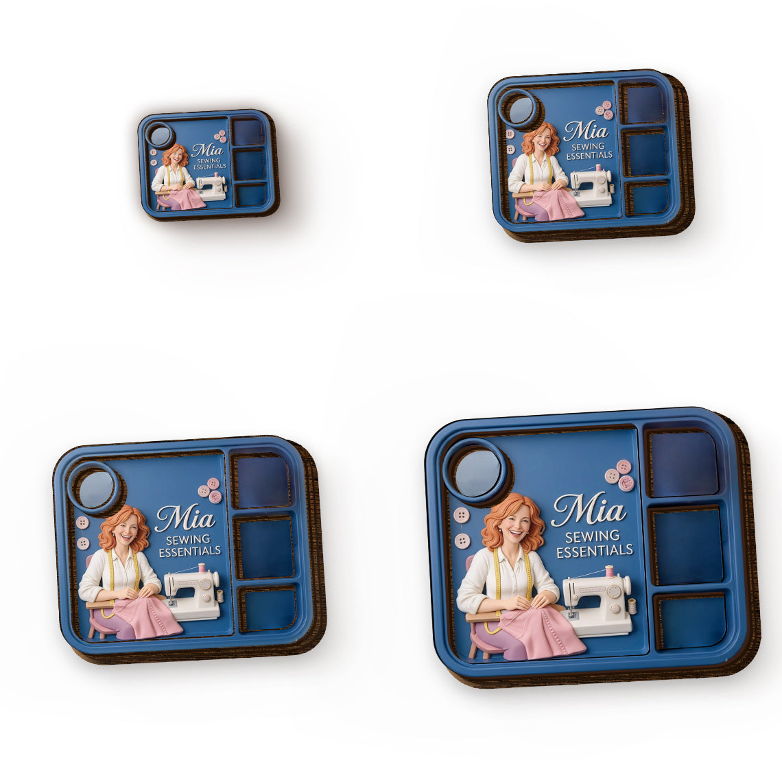 Sewing Kit - Personalized Sewing Wood Tray