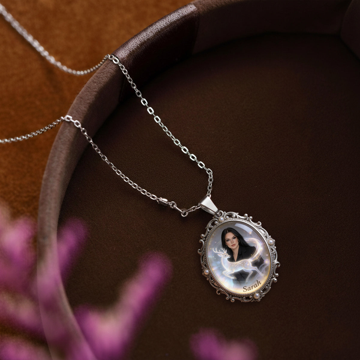 Your Spirit Animal - Personalized Spirit Animal Shaped Metal Pendant Necklace
