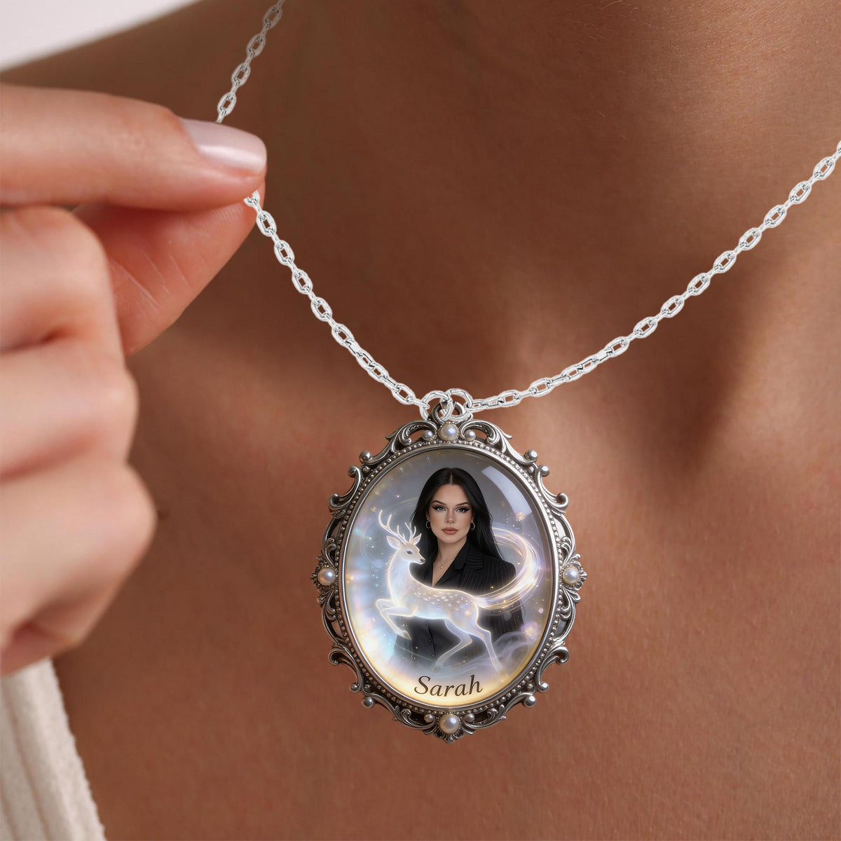 Your Spirit Animal - Personalized Spirit Animal Shaped Metal Pendant Necklace