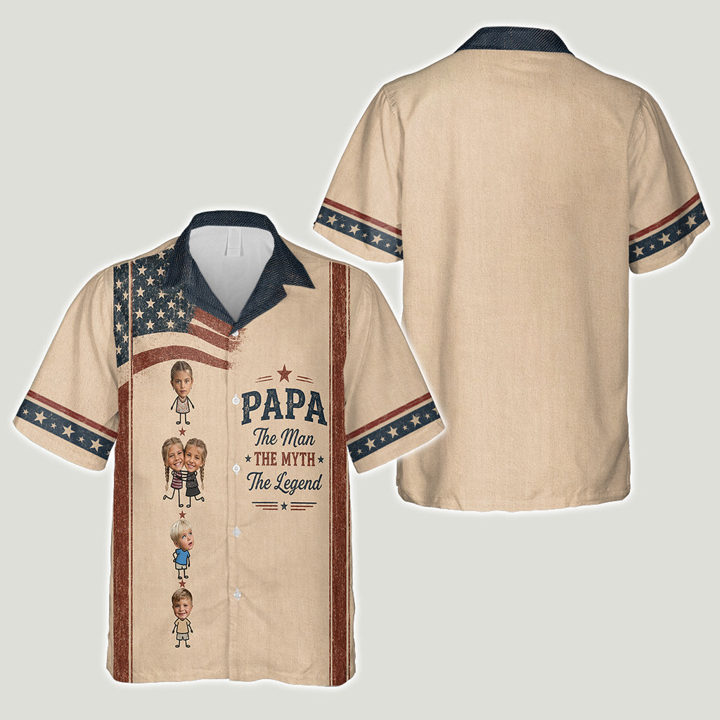 The Man The Myth The Legend - Personalized Grandpa Hawaiian Shirt