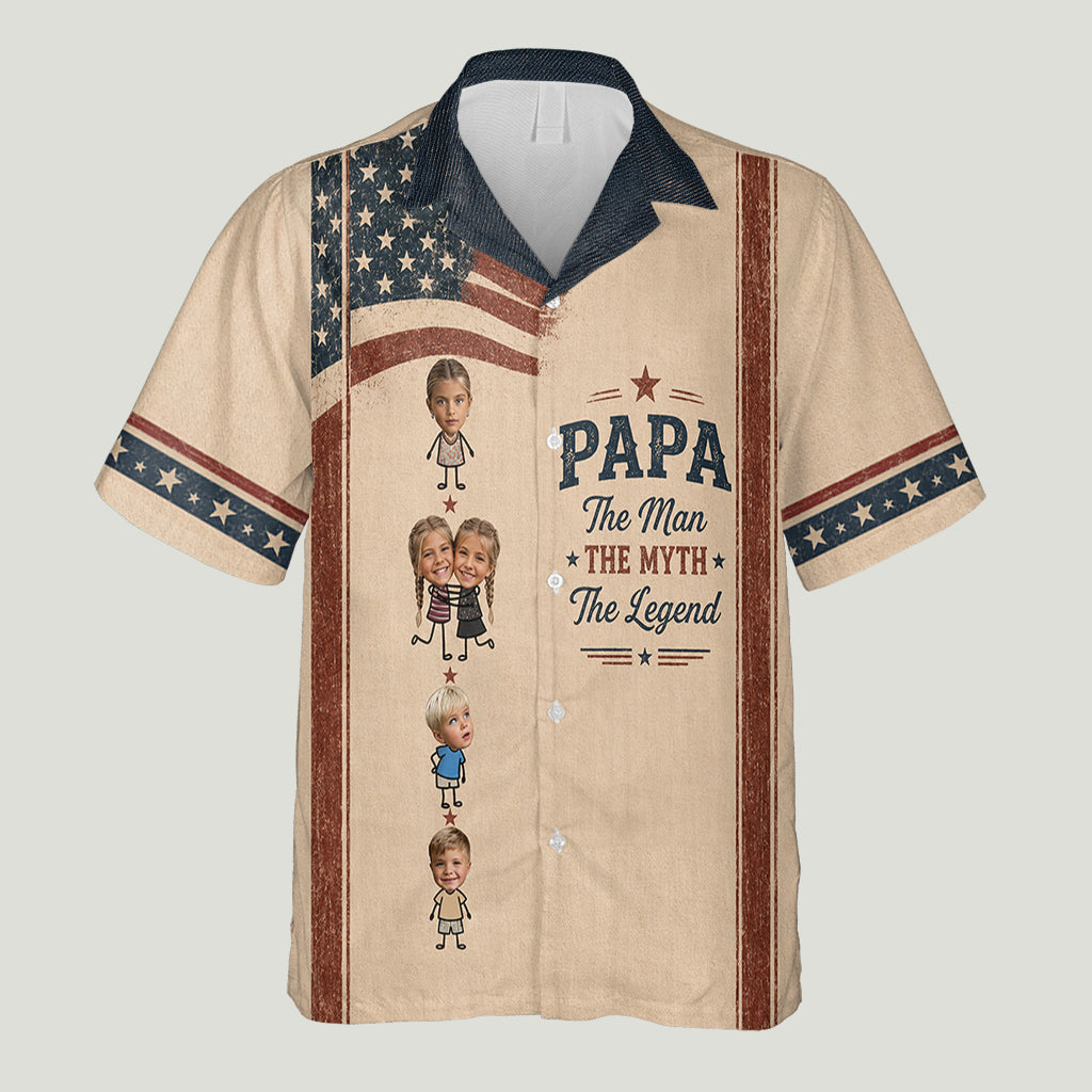 The Man The Myth The Legend - Personalized Grandpa Hawaiian Shirt