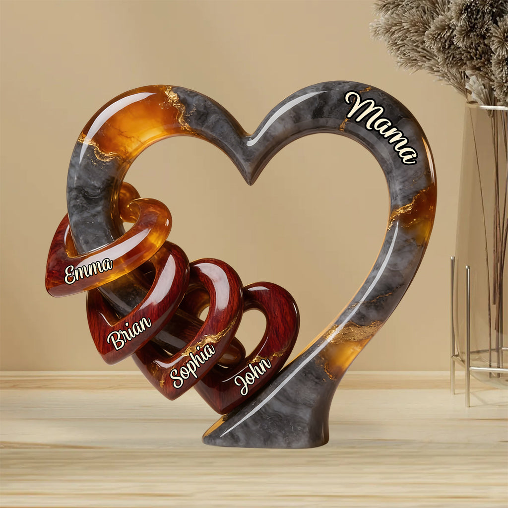 Mommy We Love You - Personalized Mother Custom Shaped Acrylic Plaque