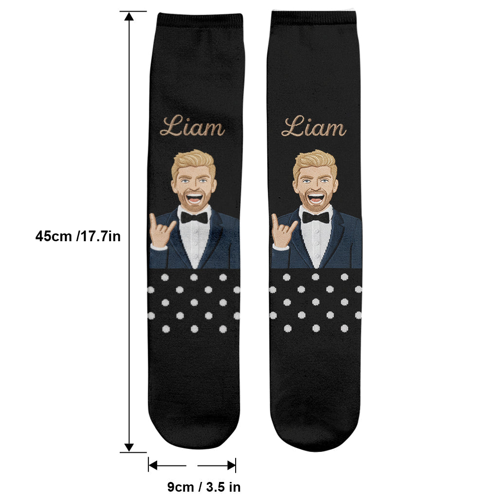 Wedding Gift - Personalized Couple Socks