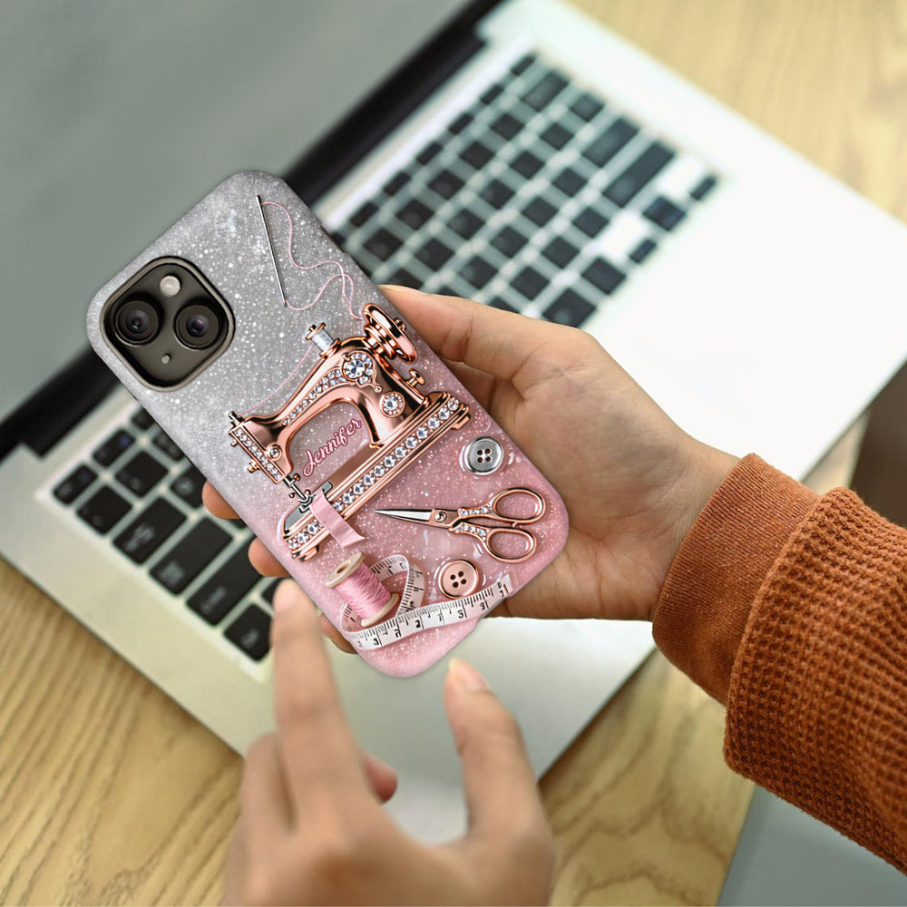 Love Sewing - Personalized Sewing Full Print Phone Case