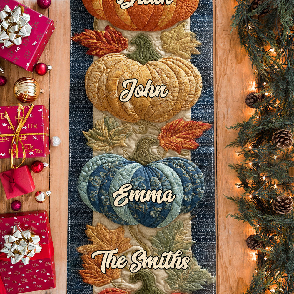 Till The Season - Personalized Family Table Runner