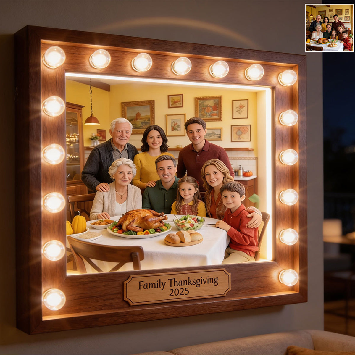 Custom From Any Photo - Personalized Family LED Light Acrylic Sign