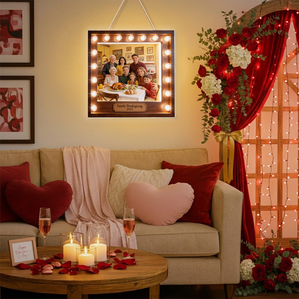Custom From Any Photo - Personalized Family LED Light Acrylic Sign