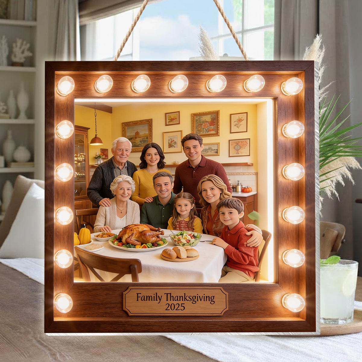 Custom From Any Photo - Personalized Family LED Light Acrylic Sign