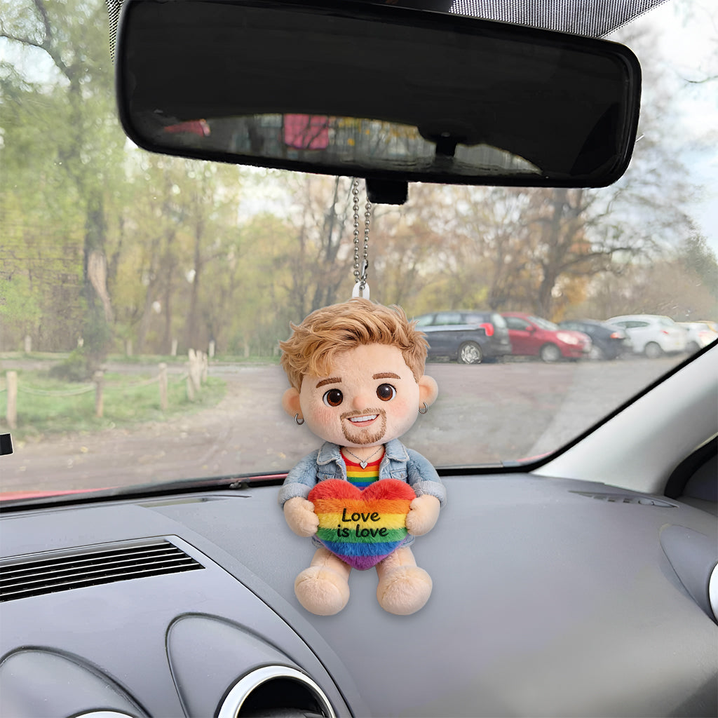 Love Is Love - Personalized LGBT Support Plush Keychain