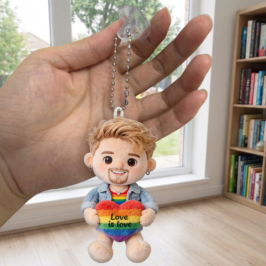 Love Is Love - Personalized LGBT Support Plush Keychain