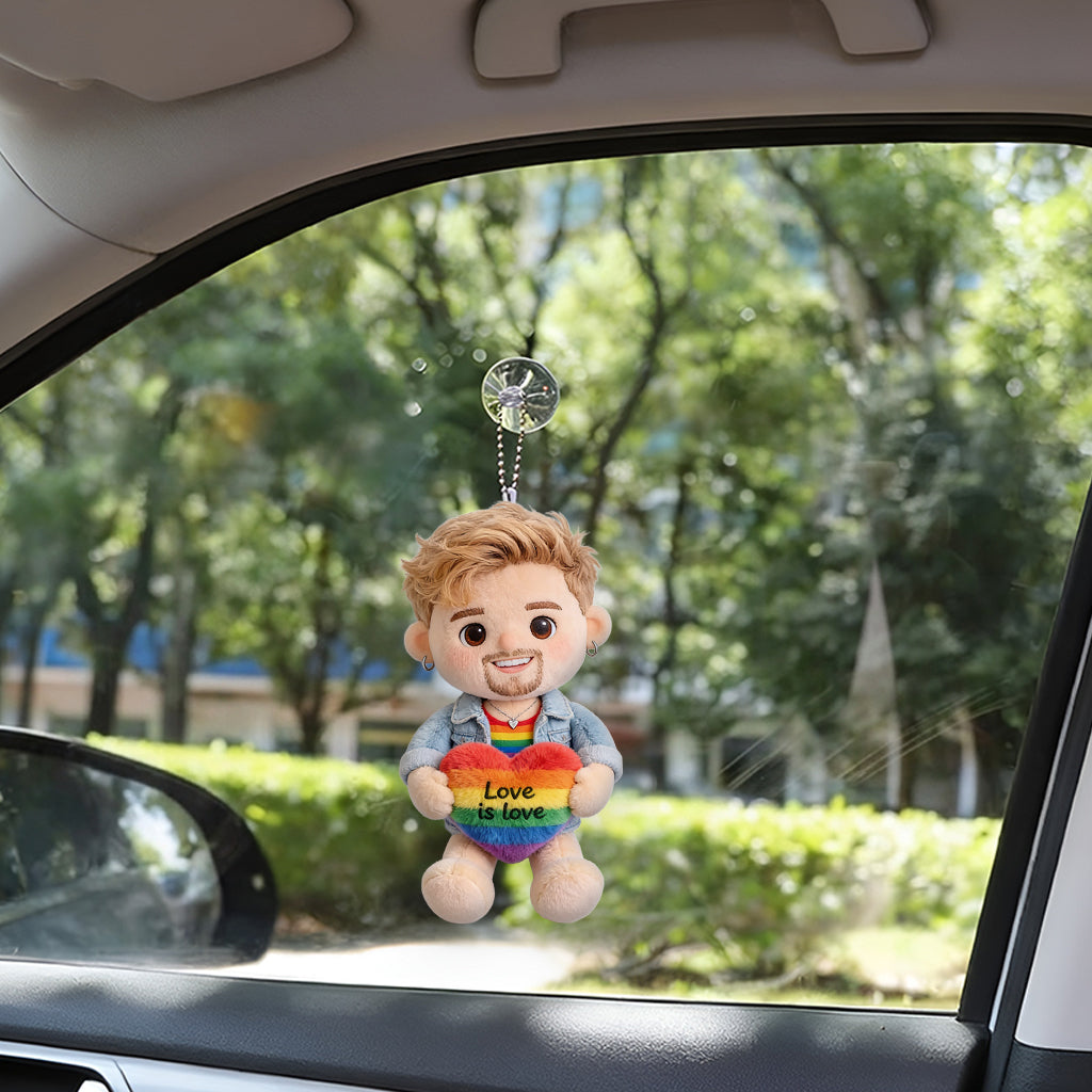 Love Is Love - Personalized LGBT Support Plush Keychain