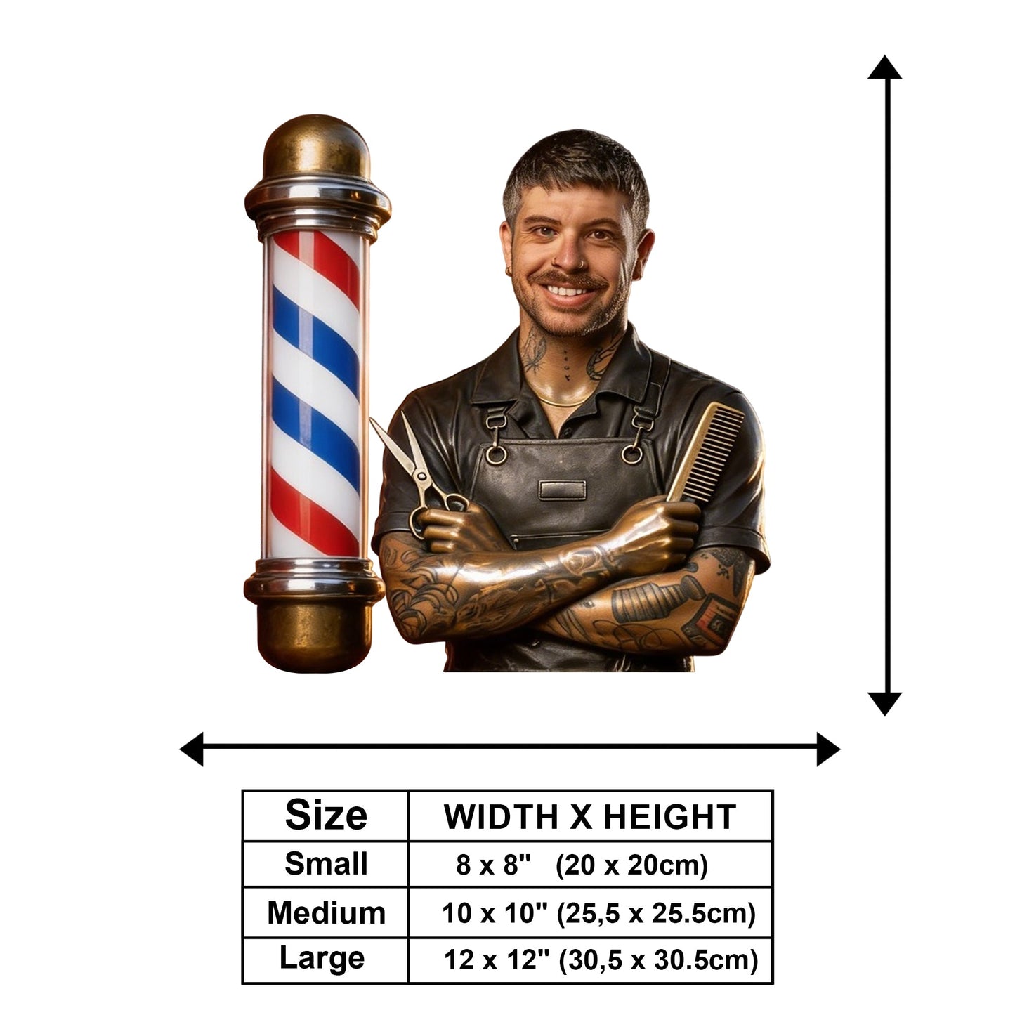 The Signature Hair Studio Sign - Personalized Hairdresser Wooden Wall Mount Sign