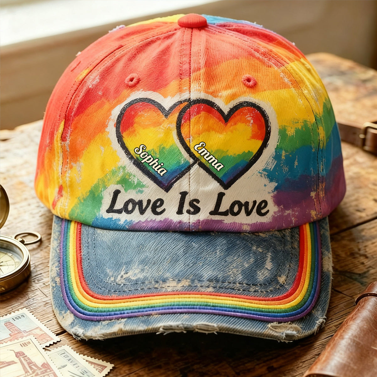 Love Is Love - Personalized LGBT Support Classic Cap