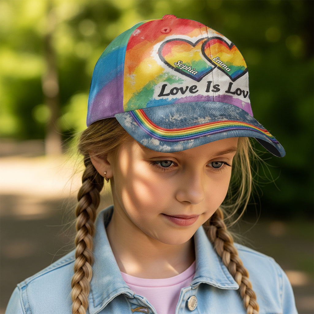 Love Is Love - Personalized LGBT Support Classic Cap