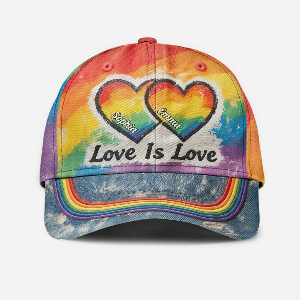Love Is Love - Personalized LGBT Support Classic Cap